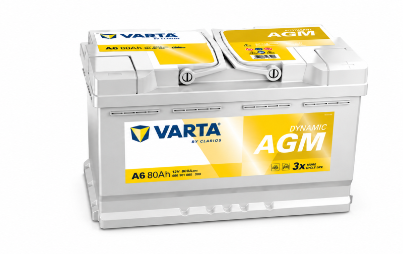VARTA Dynamic AGM 80Ah 12V Jobb+ Akkumulátor